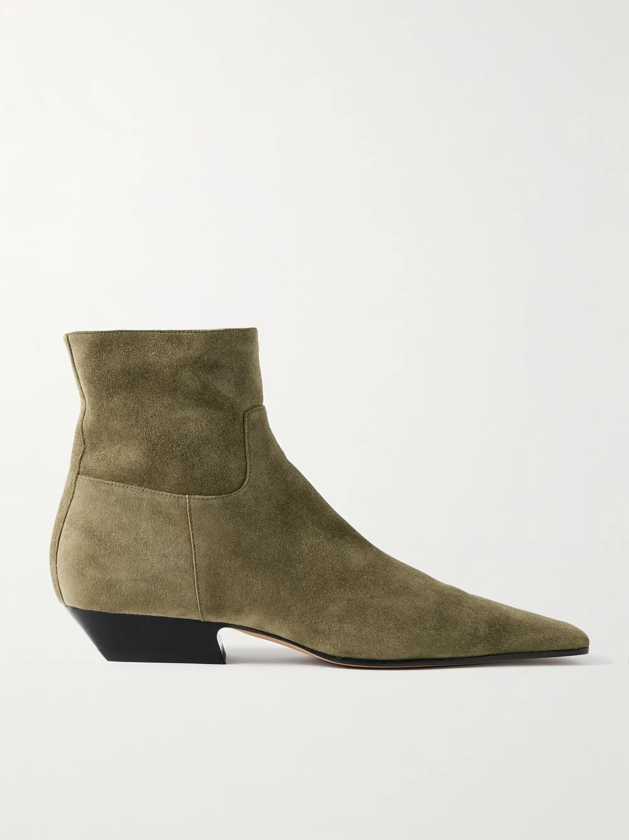 Khaite's signature 'Marfa' boots come in a variety of different shapes - this ankle style is one ... | NET-A-PORTER (US)