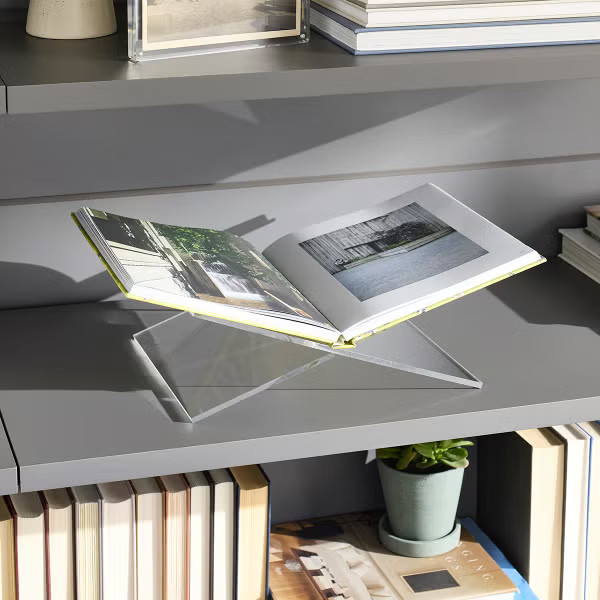 The Container Store Luxe Acrylic Book Stand | The Container Store