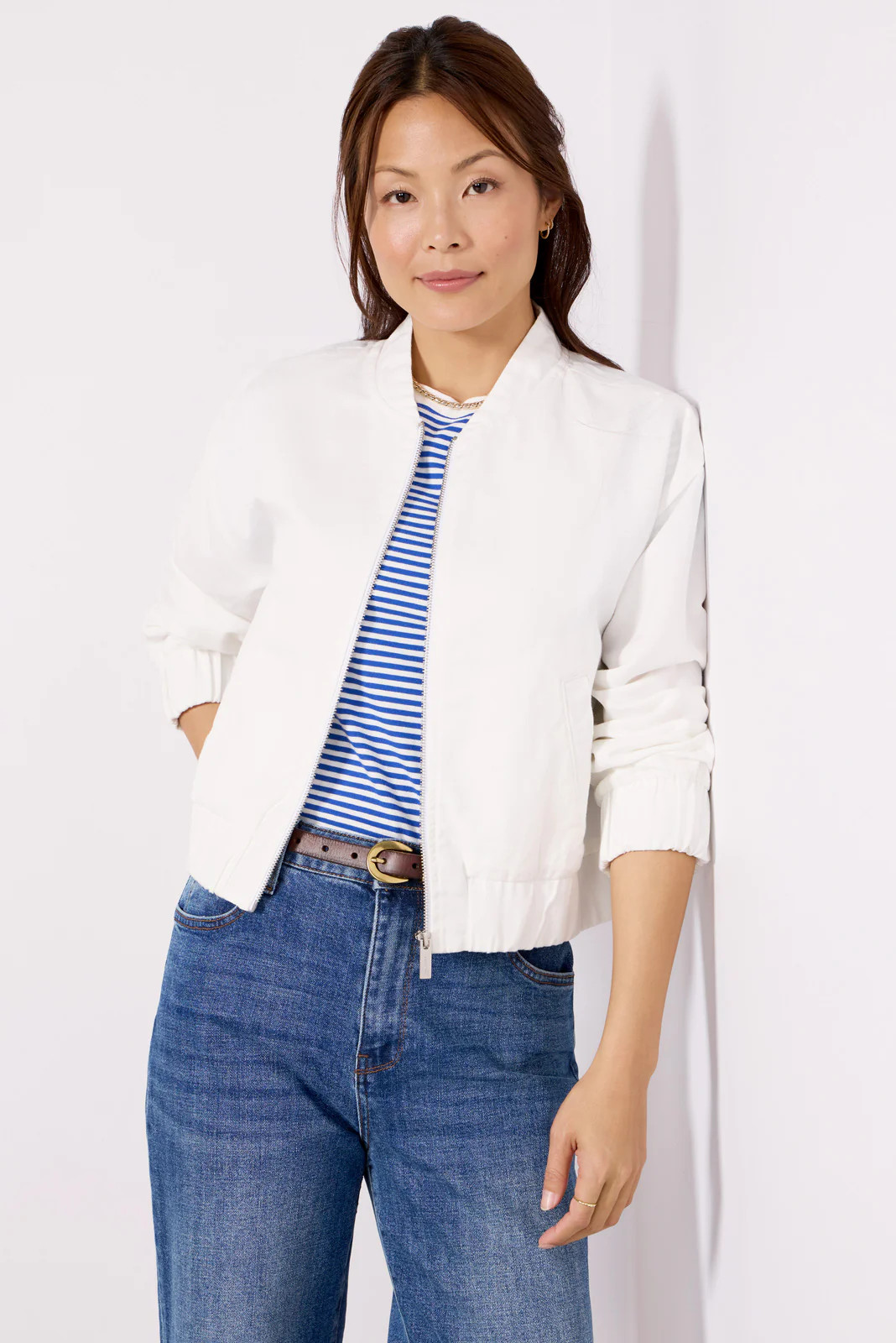 Linen Bomber | Evereve