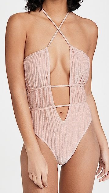 Knit Marta One Piece Swimsuit | Shopbop