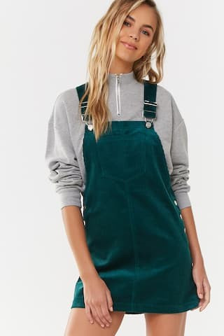 Corduroy Overall Mini Dress | Forever 21 (US)