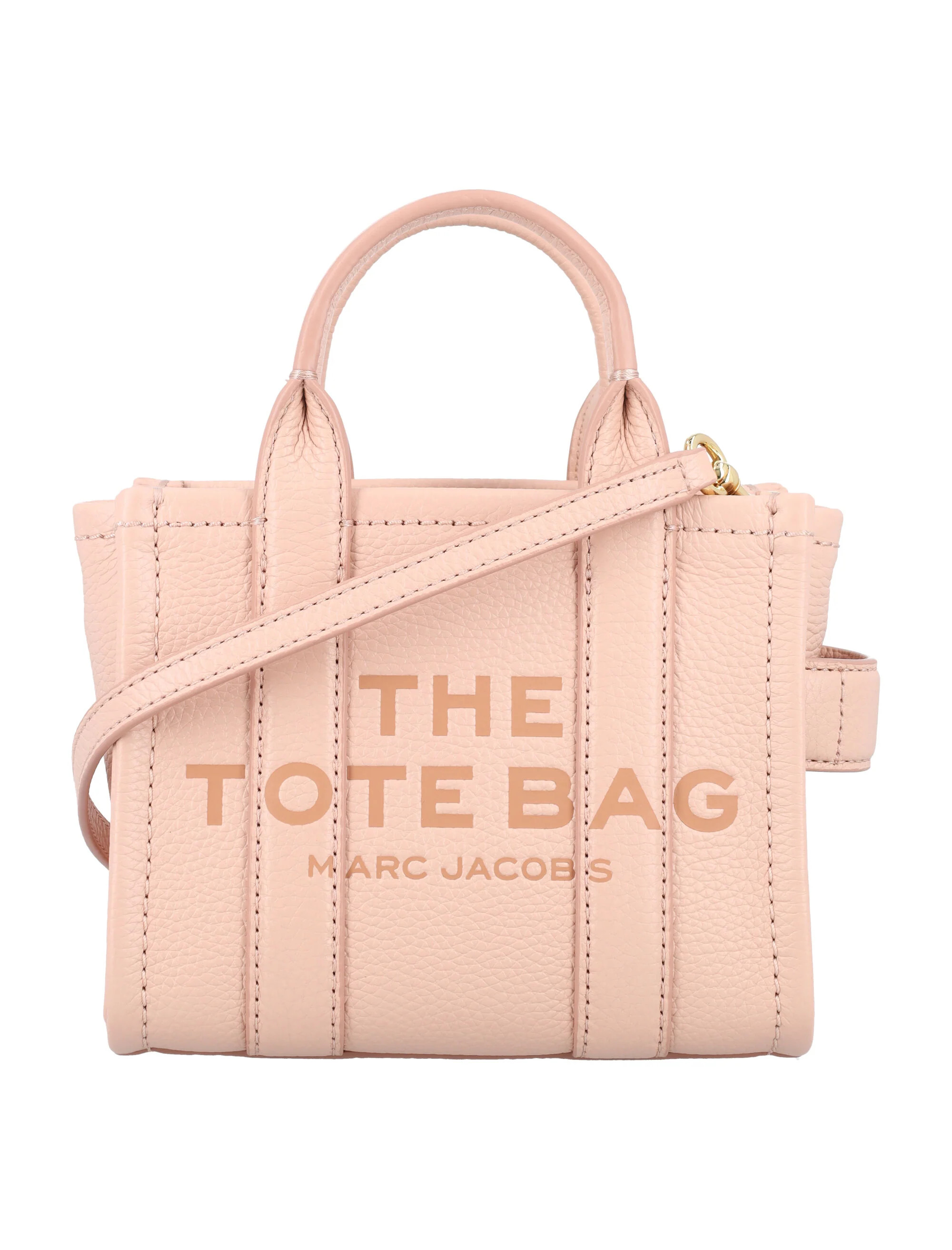 Marc Jacobs Women's The Mini Tote Leather Bag in Rose | 25PH053L01RE22 Color 624 | LOZURI