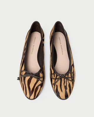 Noelle Zebra Ballet Flat | Loeffler Randall