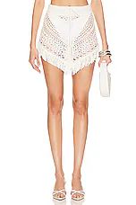 Tularosa Ines Knit Mini Skirt in Ivory from Revolve.com | Revolve Clothing (Global)