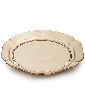 Martha Stewart Collection Gold Glass Charger, Created for Macy's & Reviews - Dinnerware - Dining ... | Macys (US)