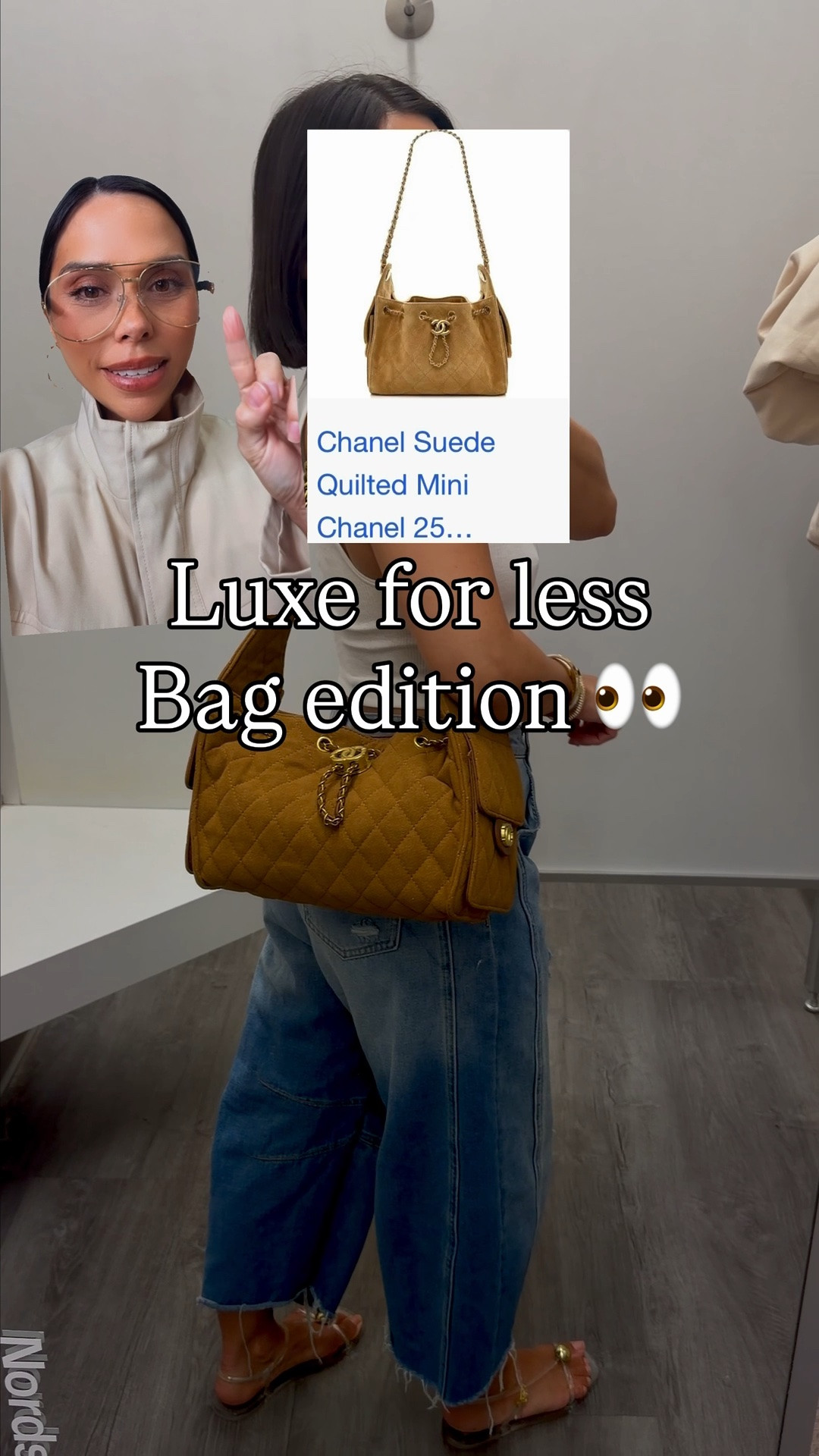 Luxe for less bag edition! Faux suede felt like material (could be better), but it looks so similar to that one designer👀. The bag pictured is from Nordstrom rack, but I did link similar looking bags from Amazon.

#LTKootd #LTKPetite #LTKSeasonal