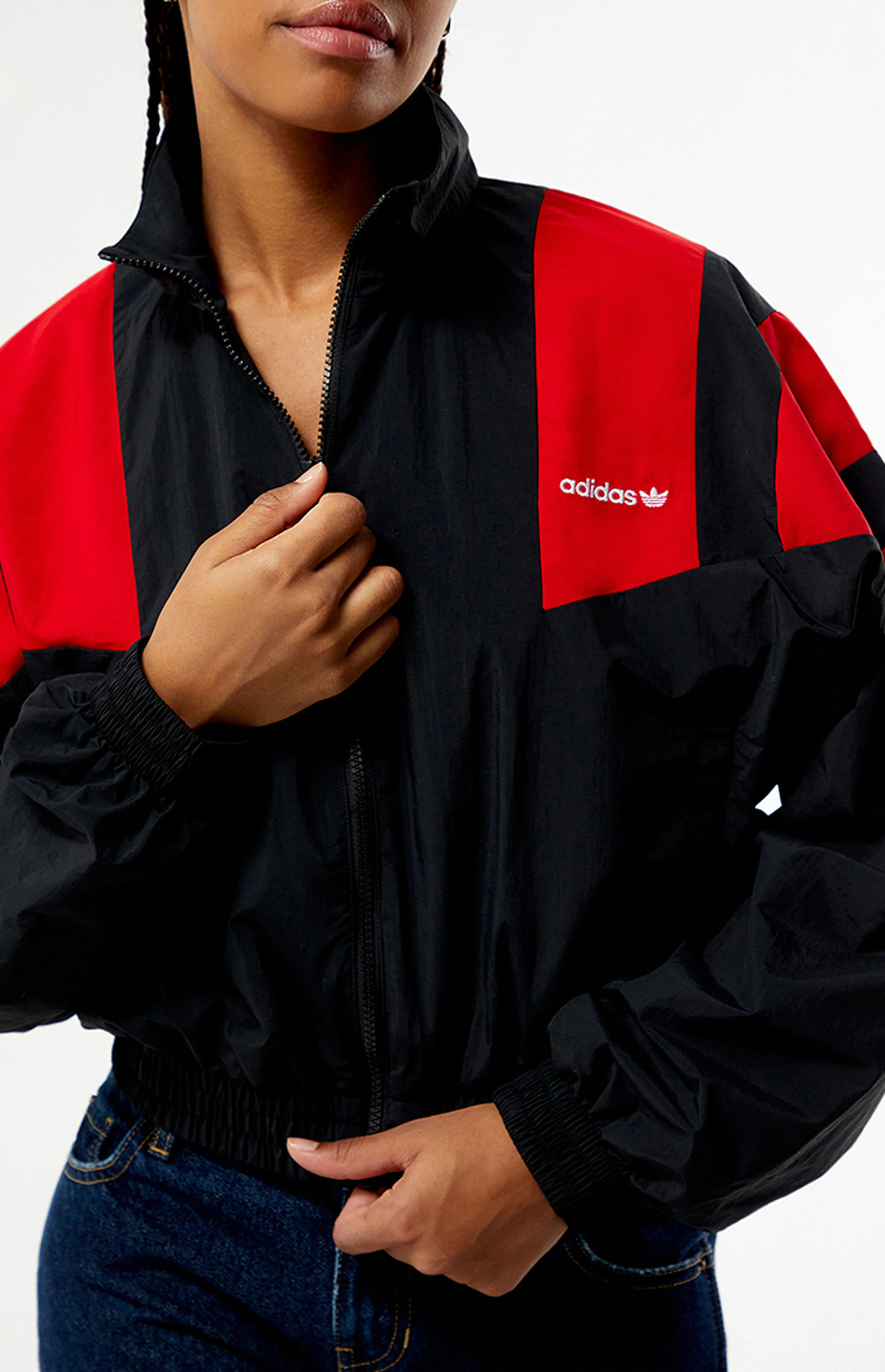 adidas Blocked Full Zip Track Jacket | PacSun