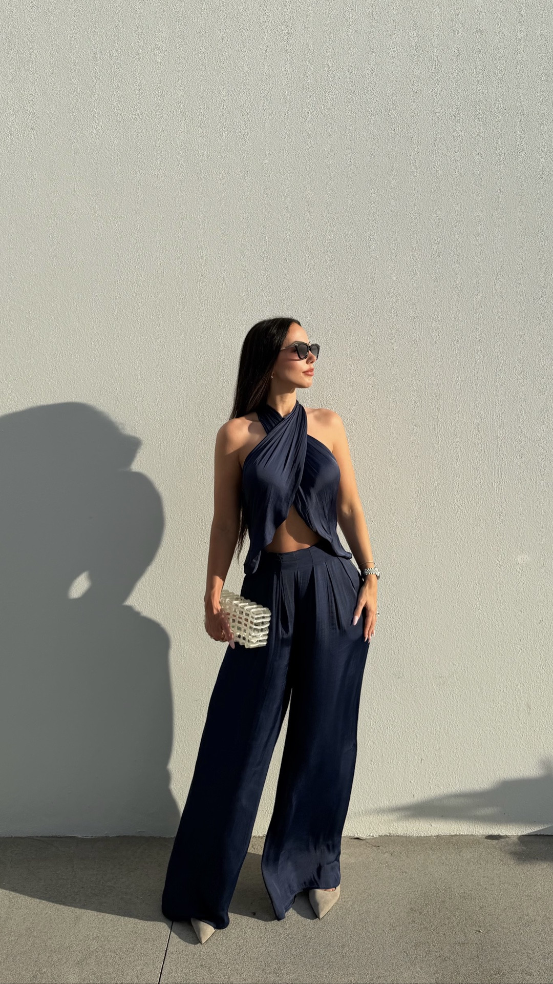 This is the “blue core form halter top” & “blue core form pleated trouser” from jluxlabel 

It’s not on Nordstrom yet but you can use my discount code “Danielle12” on the jluxlabel website 💕 

pant sets, elegant pant sets, navy blue summer outfit , vacation outfit inspo

#LTKootd #LTKTall #LTKTravel
