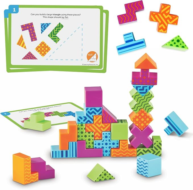 Learning Resources STEM Explorers Brainometry - 3D Puzzle Games for Kids, Kids Travel Games, Brai... | Amazon (US)