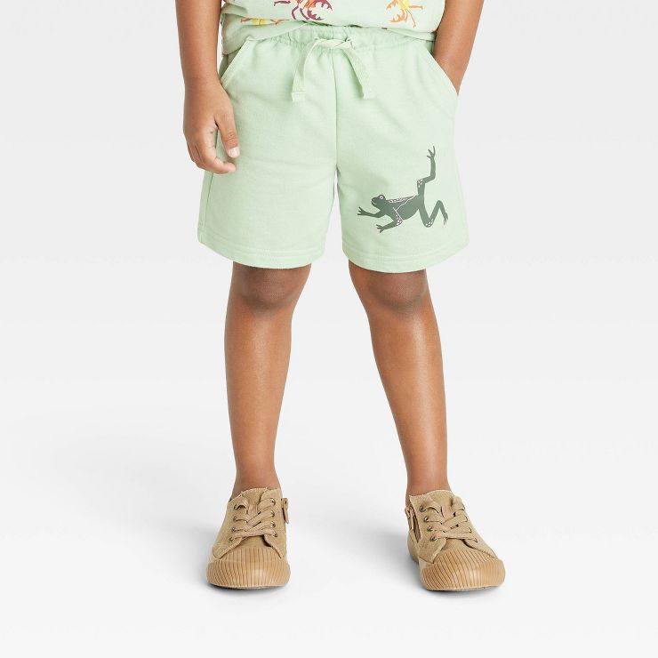 Toddler Boys' Pull-On French Terry Shorts - Cat & Jack™ Sage Green | Target