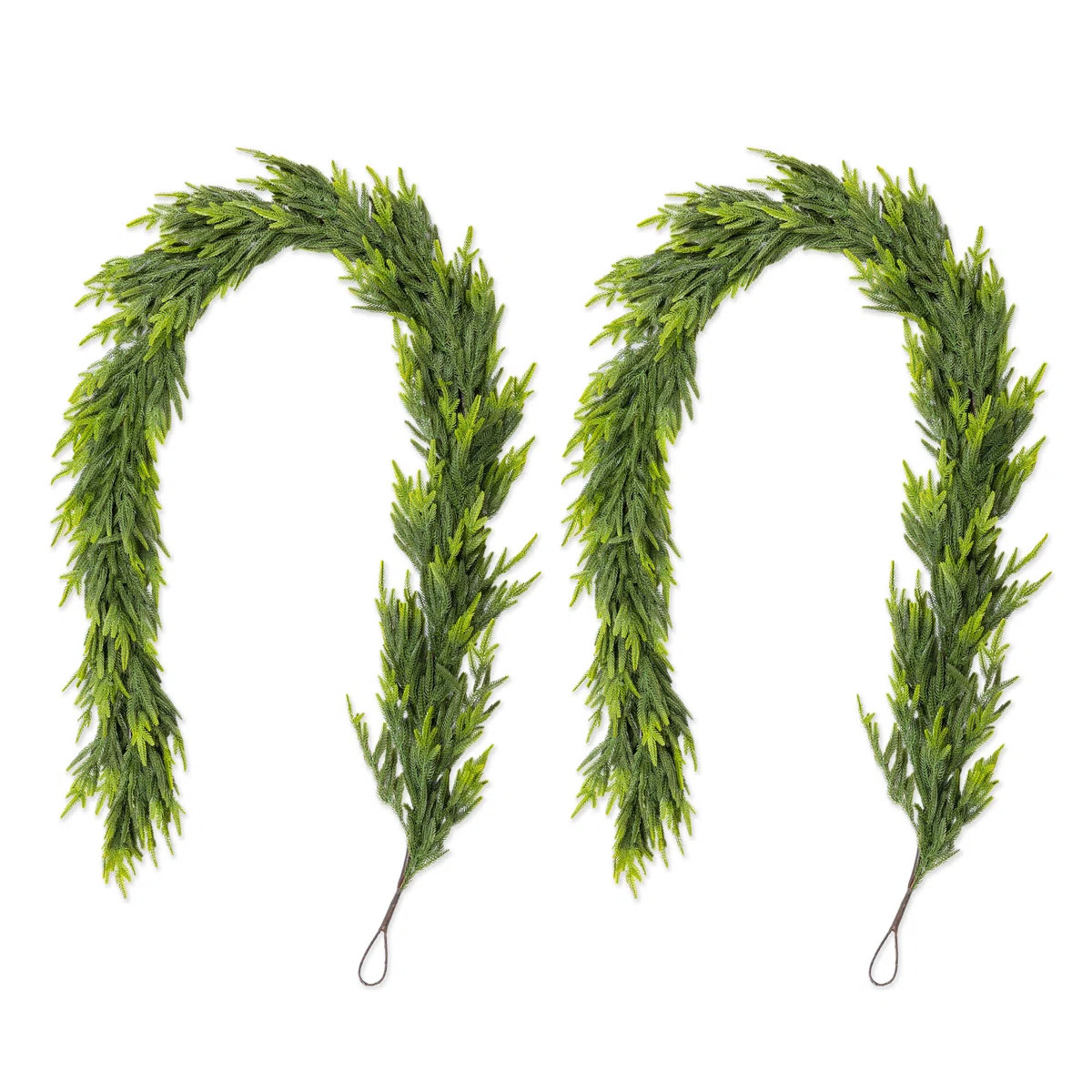 2-Piece 9Ft Christmas Greenery PE Dripping Garland | Wayfair North America