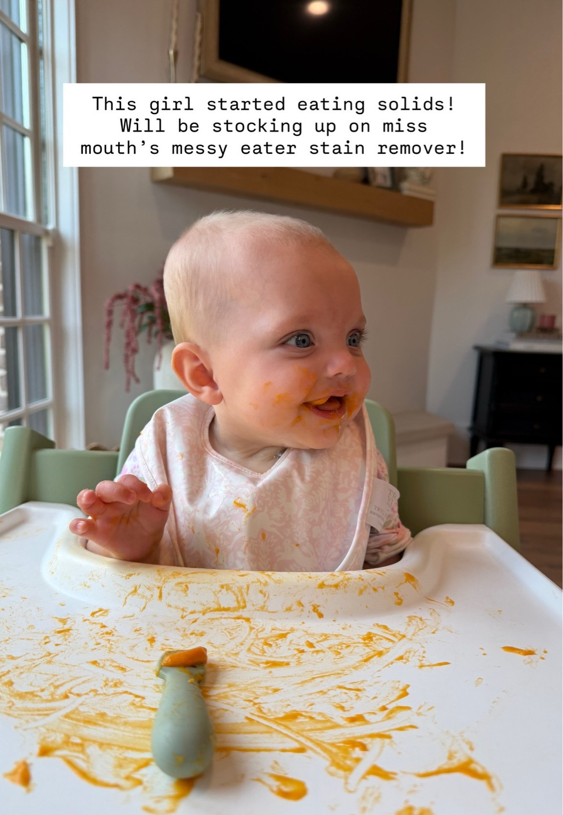 I can’t believe Rosie is starting solids already! Definitely stocking up on the best stain remover! 

Loverly Grey, miss mouths stain remover, baby feeding essentials

#LTKBaby