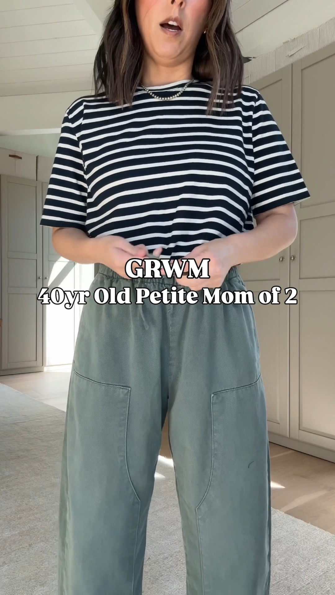 40yr old Petite mom of 2 daily outfit. Just got these petite-friendly utility barrel pants. Very comfy. Great length. 

Gap pants petite xs
Kule tee medium
Mango jacket small. Could wear the xs
Loeffler Randall ballet flats 5.5. 
Mansur Gavriel tote. Color
Is old
Celine sunglasses
Quince earrings
Dorsey James necklace 15"

#LTKPetite #LTKmomlife #LTKgrwm