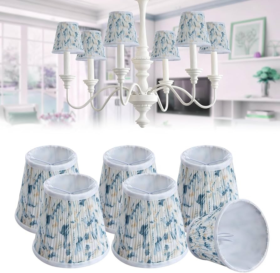 Fuloon Chandelier Lamp Shades, Clip on Small Sconce Lamp Shades, Suit for Candelabra Bulbs in Mod... | Amazon (US)