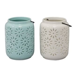 Assorted 7.5" Ceramic Pillar Candle Holder by Ashland® | Michaels Stores