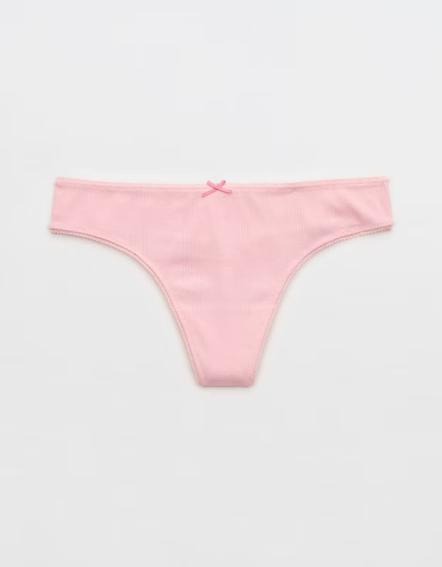 Superchill Pointelle Thong Underwear | American Eagle Outfitters (US & CA)