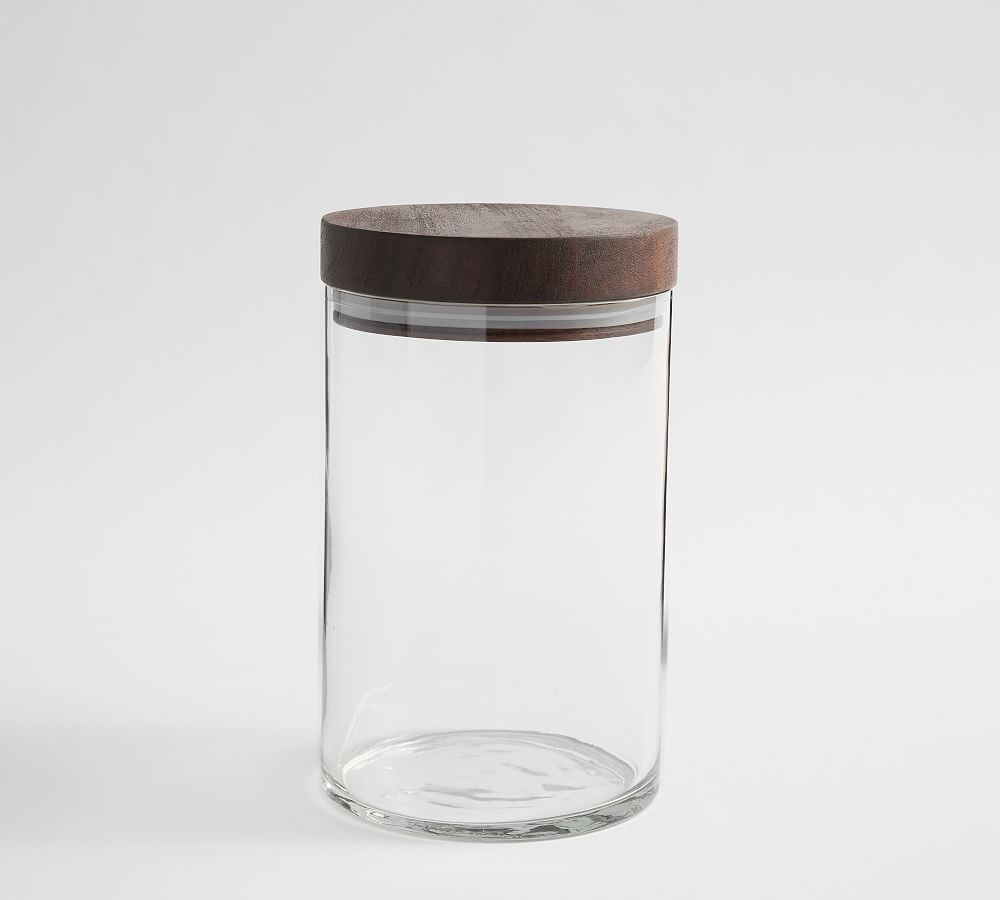 Chateau Wood & Glass Canisters | Pottery Barn (US)