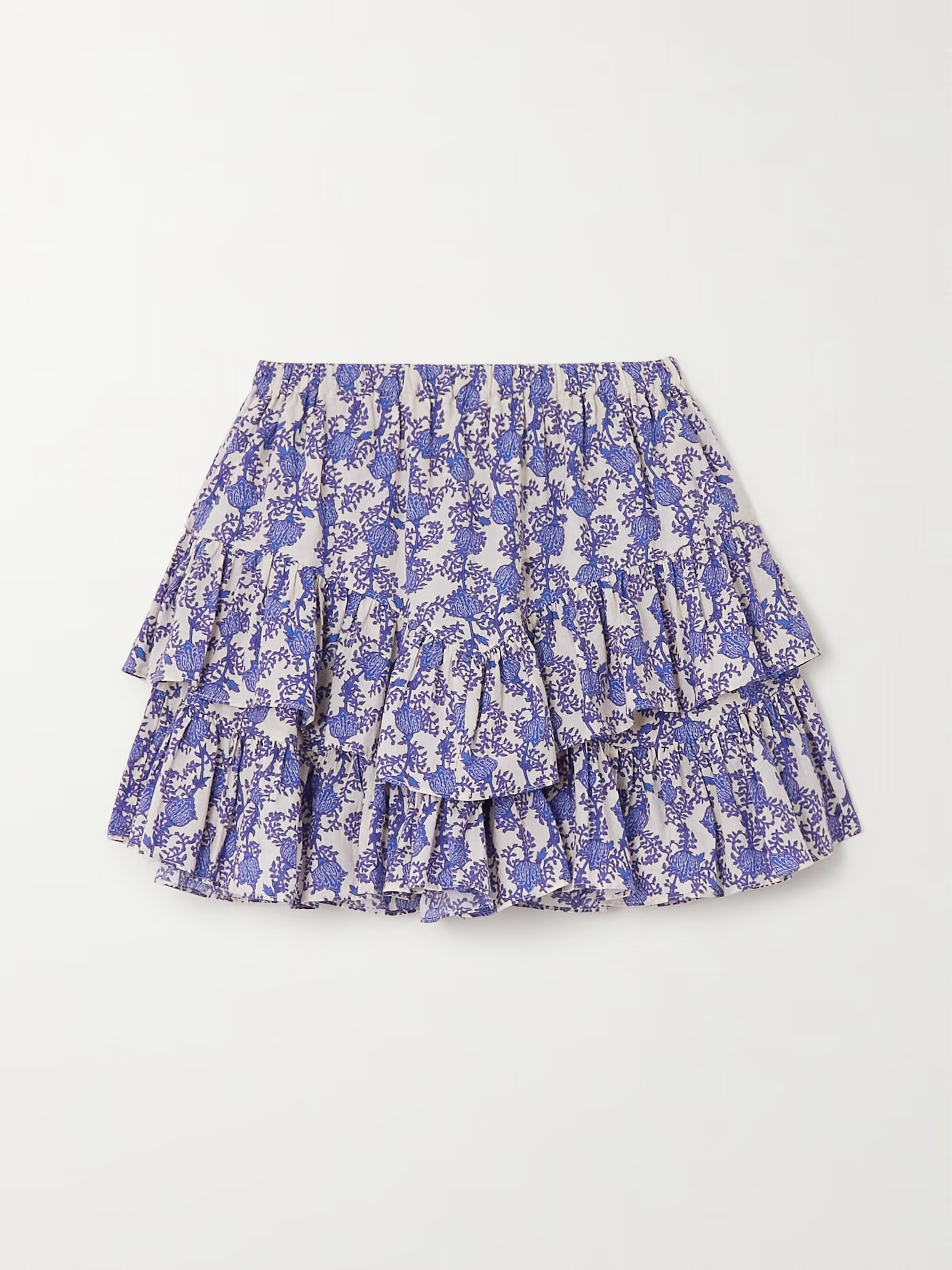 Jocadia tiered printed cotton shorts | NET-A-PORTER (US)