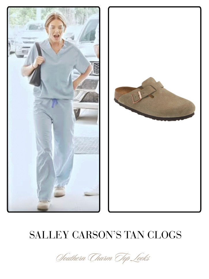 Salley Carson's Tan Clogs 

 