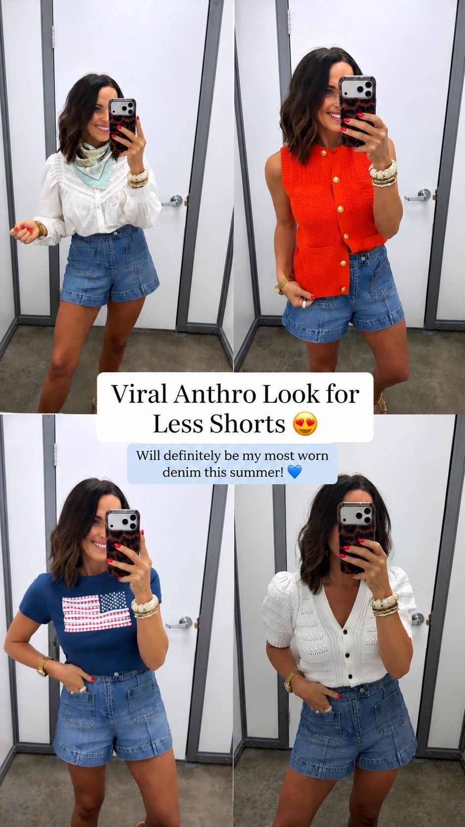 Found the viral Anthro-inspired shorts… at Walmart 😍

These are hands down one of my favorite denim finds this summer! The patch pockets, high-rise fit, and longer inseam give them that expensive boutique look without the boutique price tag.

I styled them 4 different ways because I already know they'll be on repeat all season long. Wearing a size 2 and they fit true to size! 💙

#walmartfashion #walmartfinds #lookforless #anthroinspired #anthropologielookforless #denimshorts #summerstyle #walmartstyle #affordablefashion #fashionfinds #summeroutfits #everydaystyle #casualstyle #ootd #walmartnewarrivals #budgetfriendlyfashion #ltkstyle #ltkfashion #summermusthaves #viralfinds