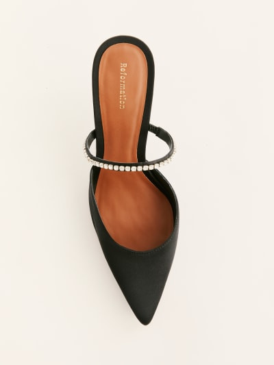 Wendi Satin Mule | Reformation (Global)