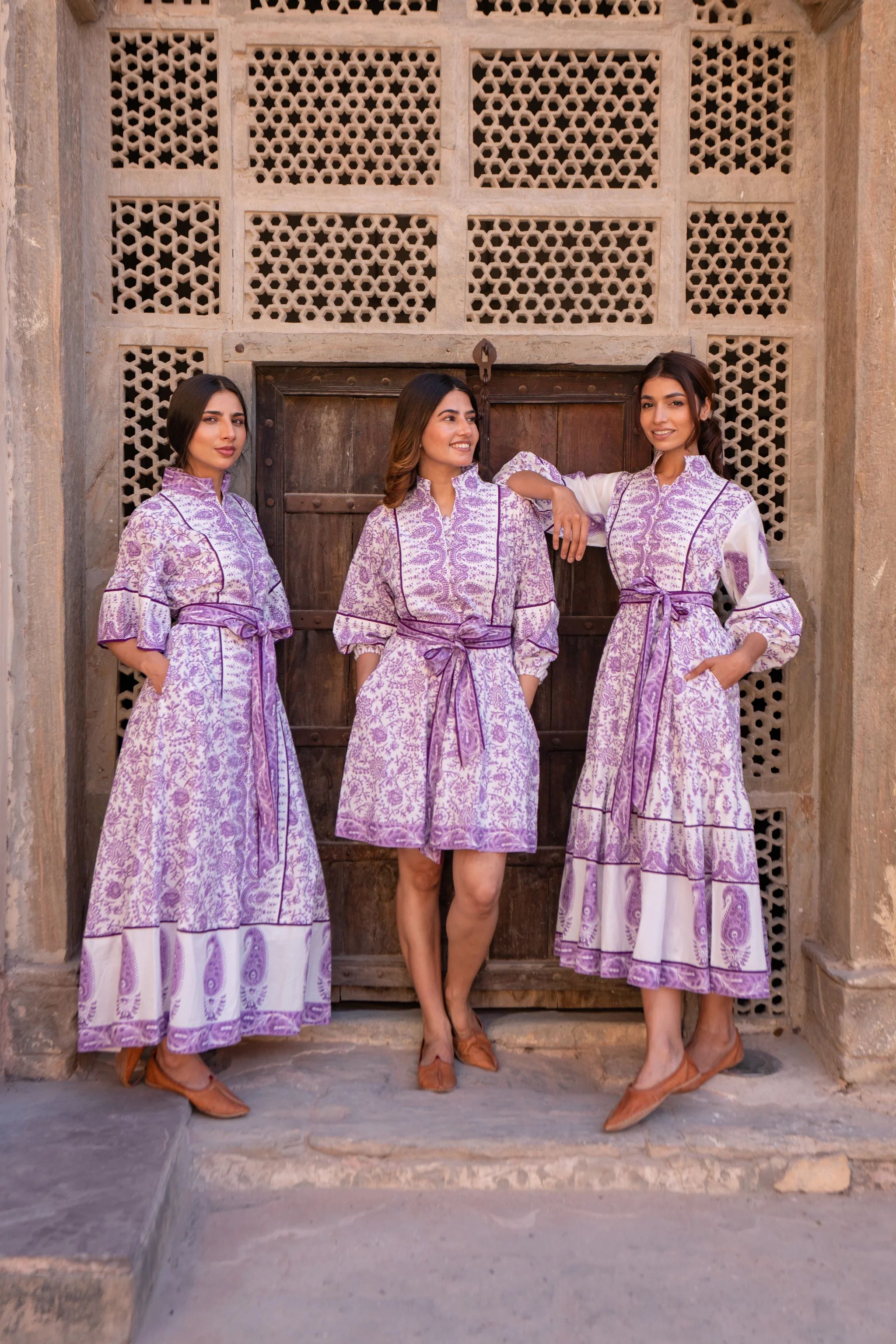 FINAL SALE Palladio Kaftan Dress | Lilac Boteh Print | SUE SARTOR