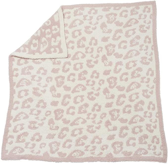 Barefoot Dreams CozyChic in The Wild Baby Blanket, Dusty Rose / Cream | Amazon (US)