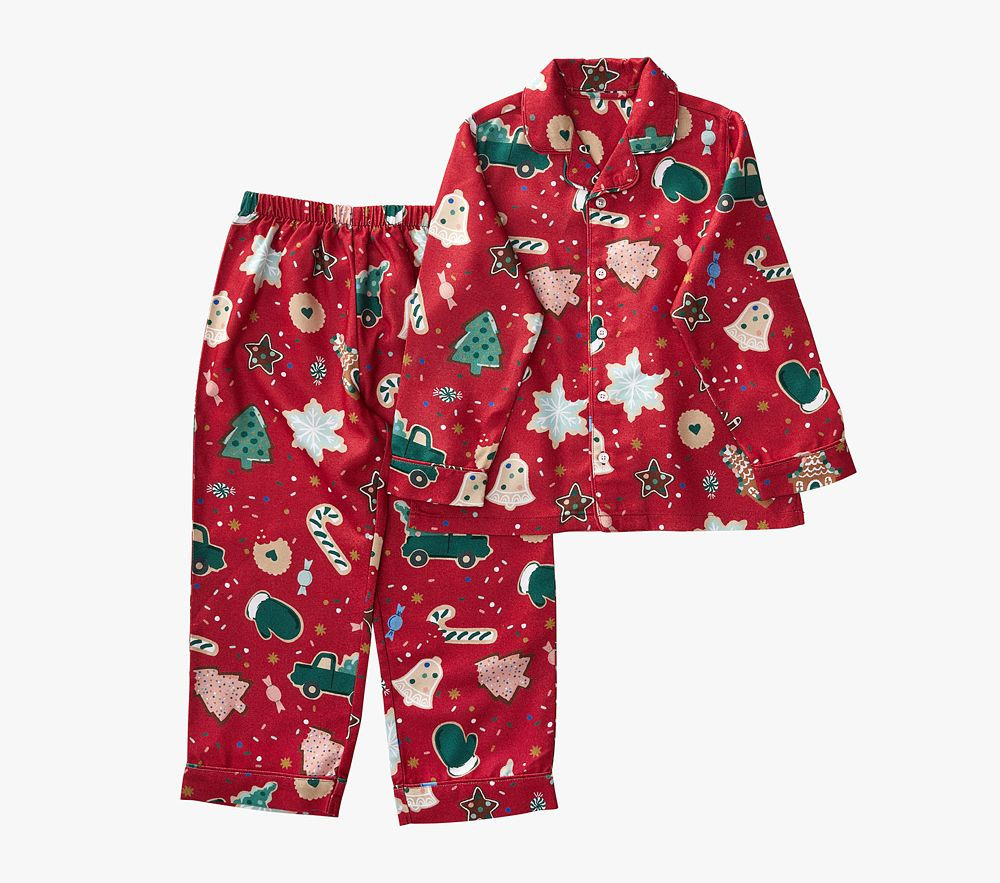 Rifle Paper Co. Gingerbread Cookie Flannel Pajama ,8 | Pottery Barn Kids