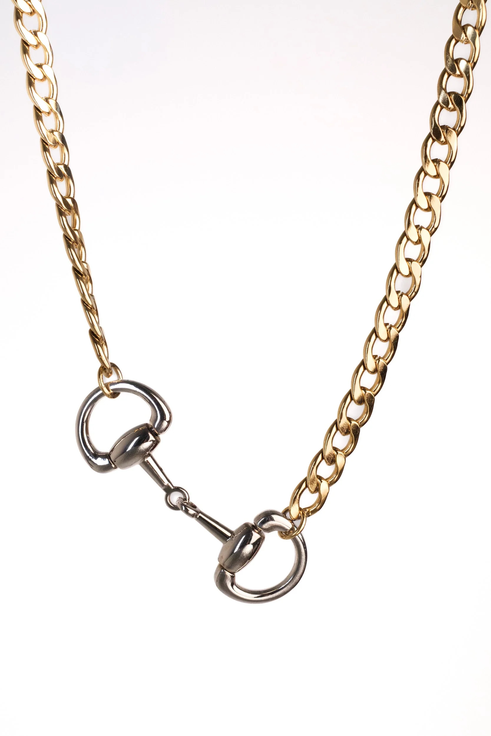 Hold The Reins Horse Bit 316L Stainless Steel Necklace | KC Chic Designs