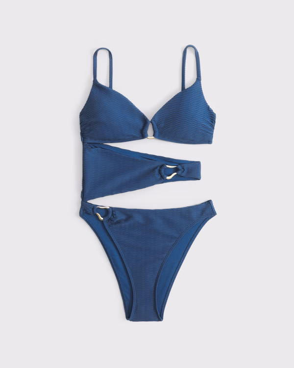 Women's Hardware Cutout One-Piece Swimsuit | Women's Swimwear | Abercrombie.com | Abercrombie & Fitch (US)