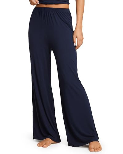 Women's Natrelax Pajamas Pants Wide Leg Casual Modal Ribbed Loose Fit Sleep Soft Comfort Flowy Lo... | Amazon (US)