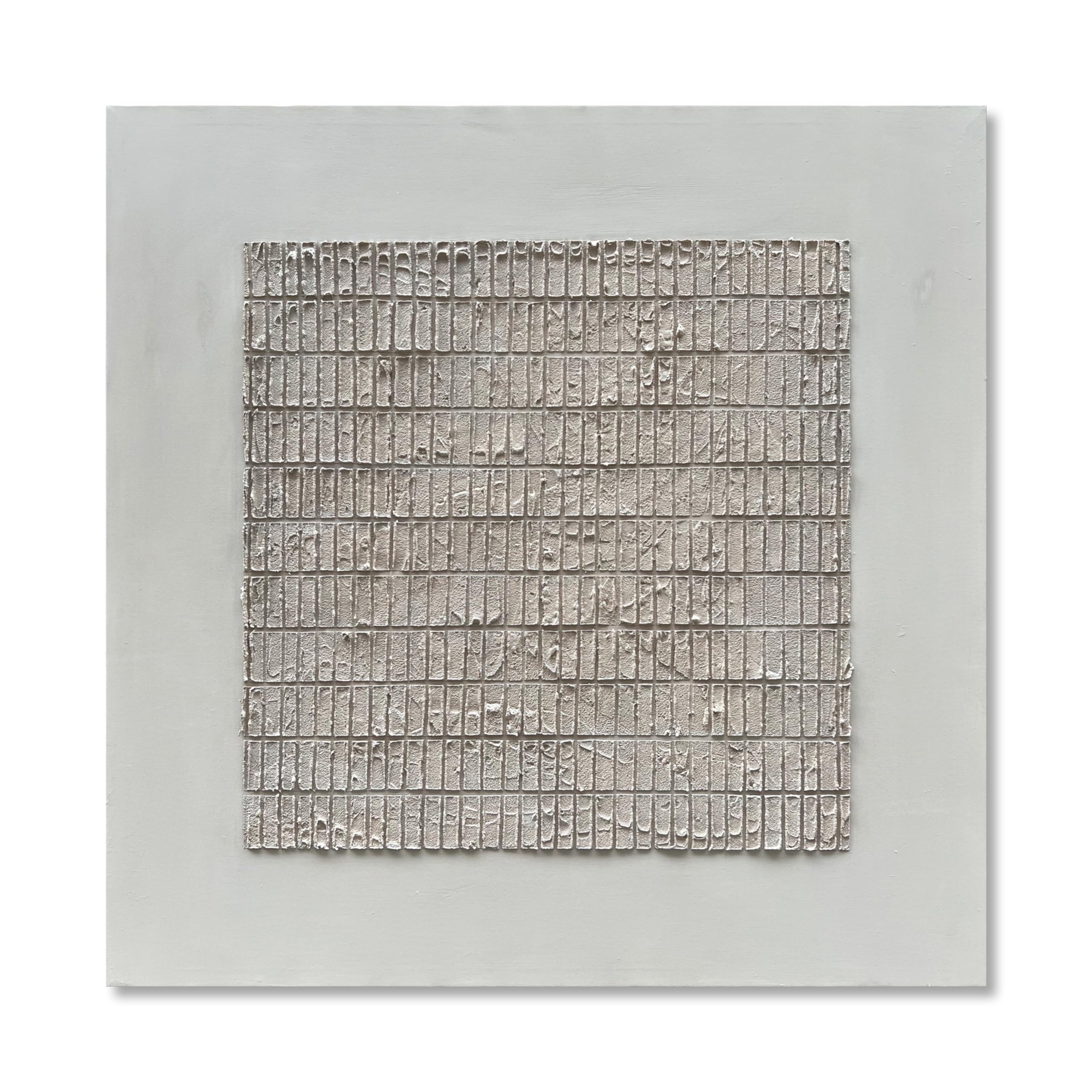 NANKAI Art White Texture Abstract Art Oil Painting 44x44 Inches Contemporary Minimalist Art Large... | Amazon (US)