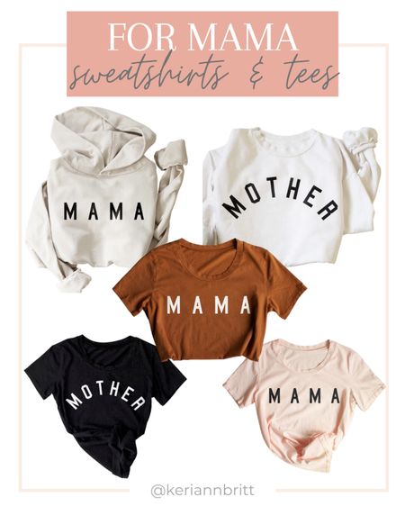 Mama Sweatshirts, Hoodies and Tees

Mom t-shirt / mama tee shirt / ford and Wyatt / Mother’s Day gift / mom loungewear 

#LTKfamily #LTKbump #LTKunder100