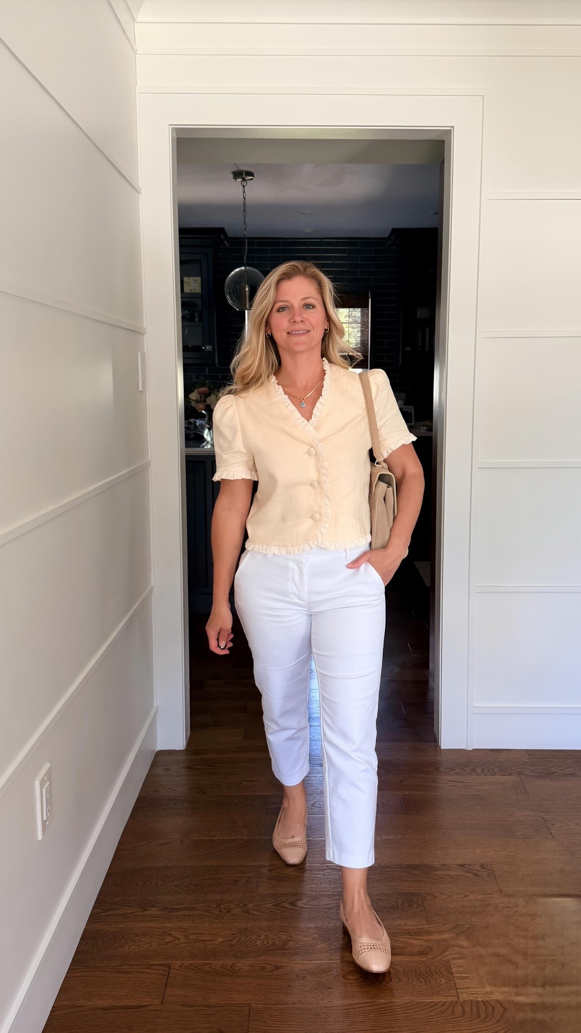 Some outfits just make getting dressed feel effortless.

A soft butter yellow, crisp white trousers, woven flats, and a structured suede bag—simple pieces that feel elevated together. It’s proof that you don’t need a closet full of trends to create a look that feels polished and timeless.

This is exactly the kind of outfit I reach for when I want to feel put together for work, client meetings, or lunch in the city.

Everything is linked in my LTK. 🤍

#LTKootd #LTKPetite #LTKWorkwear