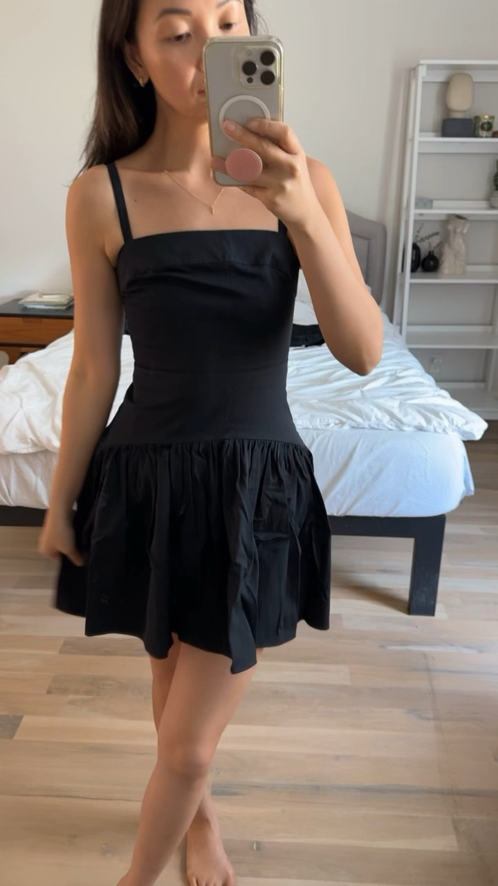 Little black dress, summer dress, wedding guest dress, vacation dress, drop waist dress, house of cb 

#LTKSummerSales #LTKWedding #LTKVideo