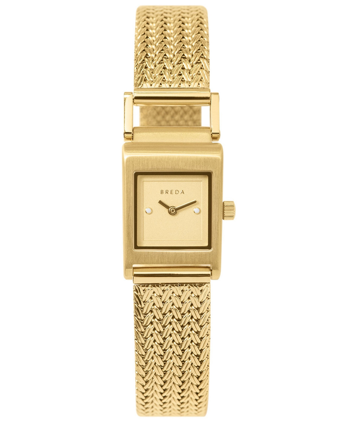 Breda Women's 'Revel Tethered' Gold Mesh Bracelet Watch, 18mm - Gold/Champagne | Macy's