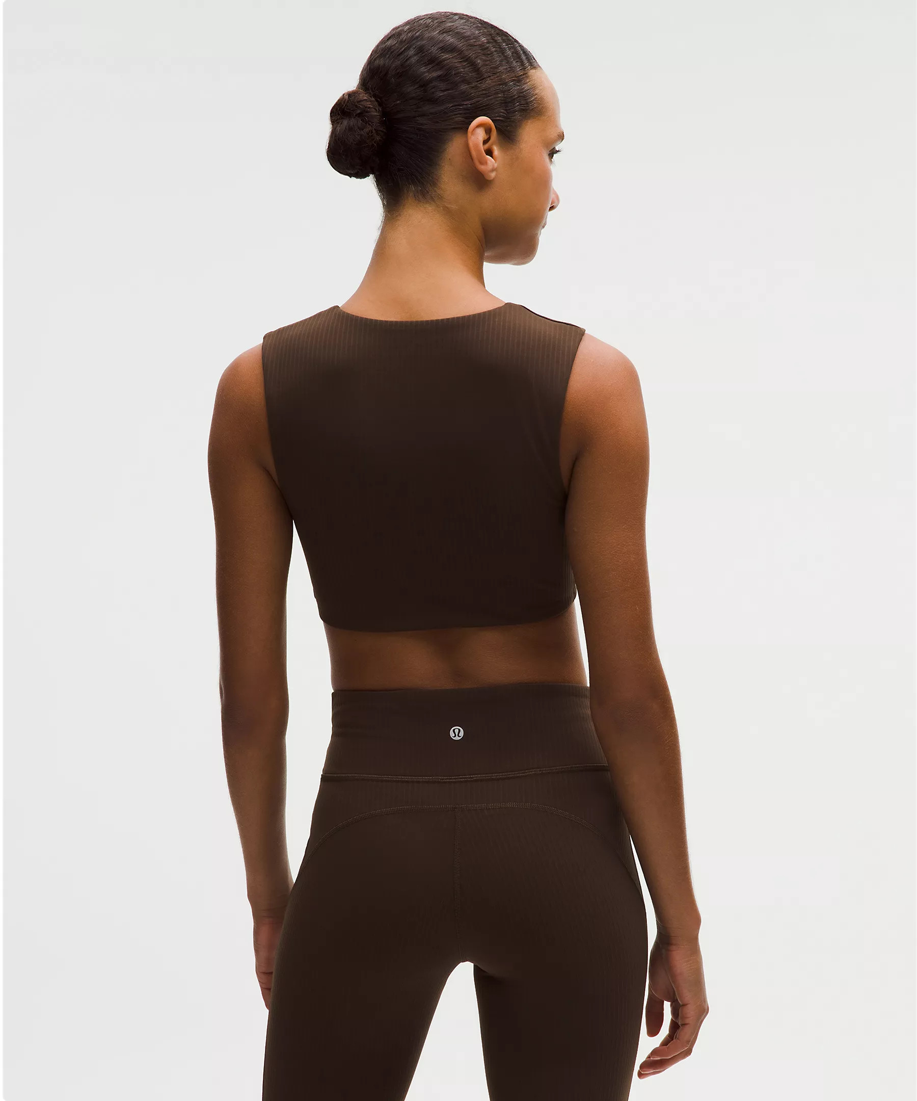 Ribbed Nulu Twist-Front V-Neck Bra | Lululemon (US)