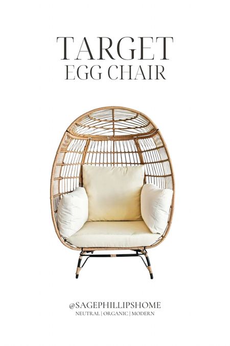 I just found the perfect addition to your outdoor space on major sale at Target! Check out this egg chair!  It’s got a beautiful open-weave pattern, durable water- and UV-resistant wicker, and super comfy, removable cushions. Plus, it has adjustable foot pads for extra stability. 

#LTKsummer #LTKcanada #LTKhome