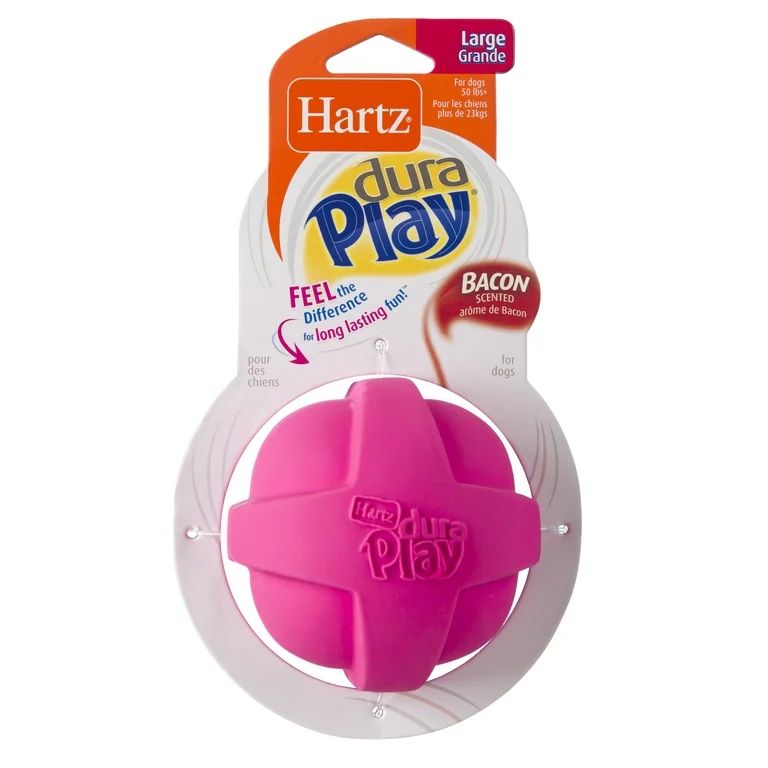 Hartz Dura Play Ball Dog Toy, Large, Color May Vary - Walmart.com | Walmart (US)