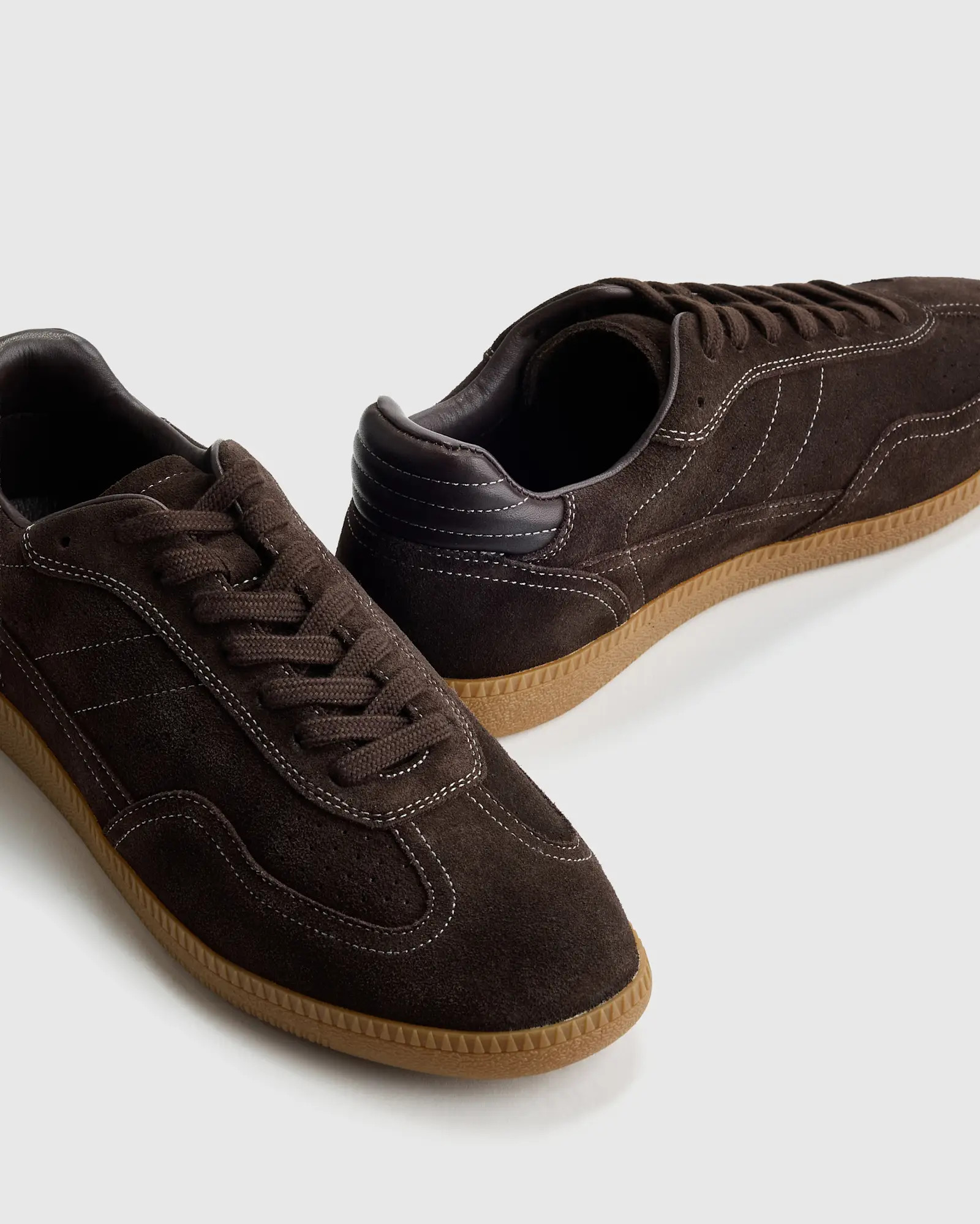 Italian Suede Gum Sole Sneaker | Quince
