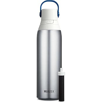 Brita Stainless Steel Premium Filtering Water Bottle, BPA-Free, Reusable, Insulated, Replaces 300... | Amazon (US)