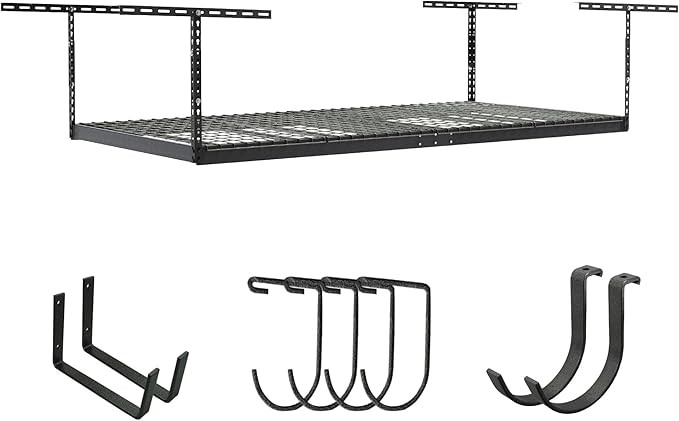 SafeRacks Overhead Garage Storage Rack - Heavy Duty Racks for Garage with 600 lb Capacity, Easy G... | Amazon (US)