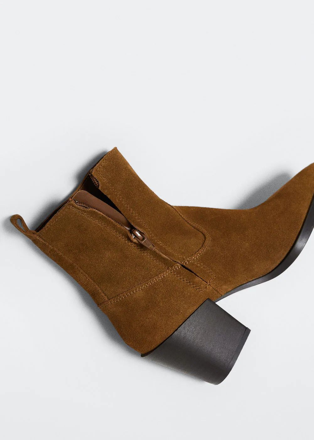 Heel leather ankle boot -  Women | Mango USA | MANGO (US)