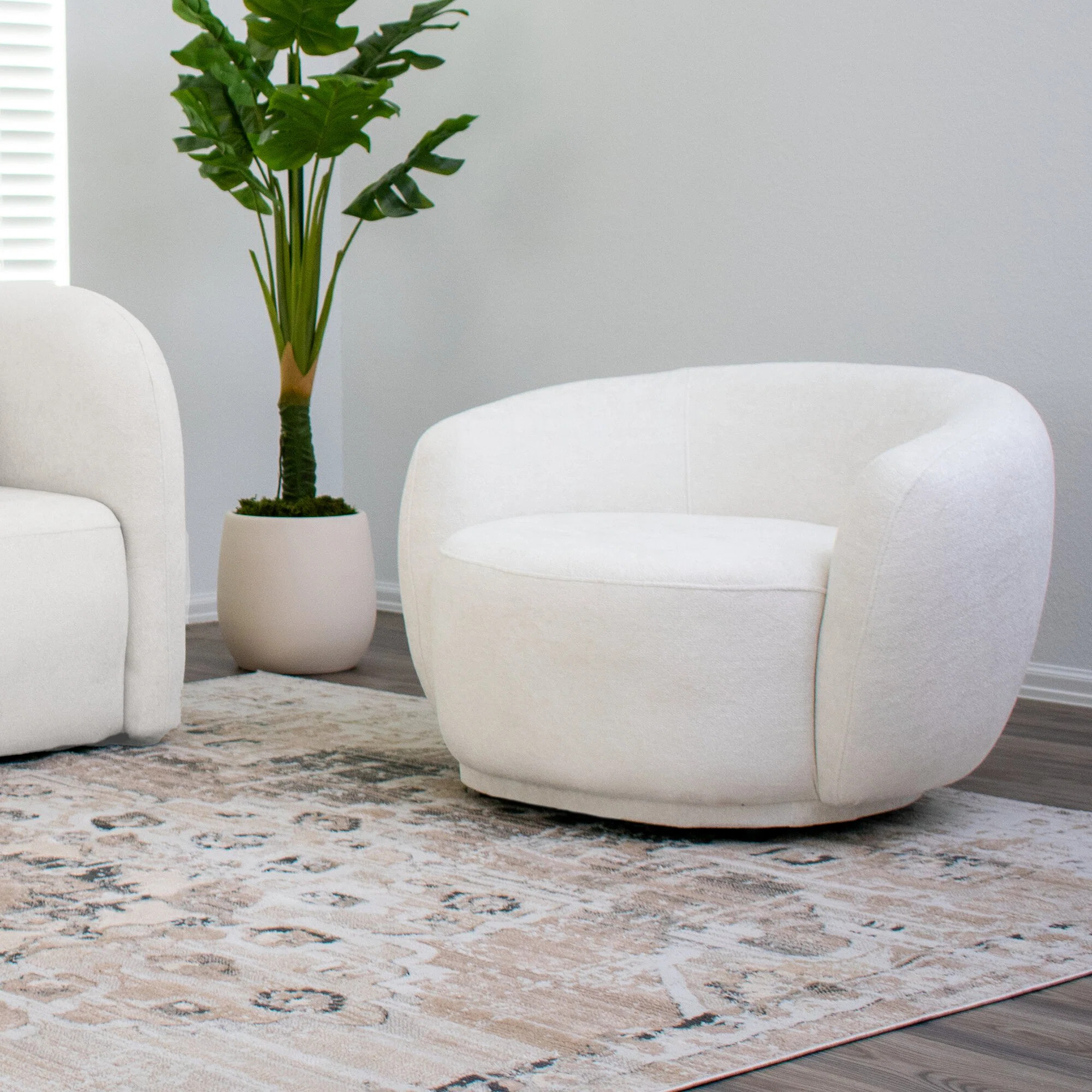 Haydenn 38" Wide Boucle Upholstered Modern Accent Chair | Wayfair North America