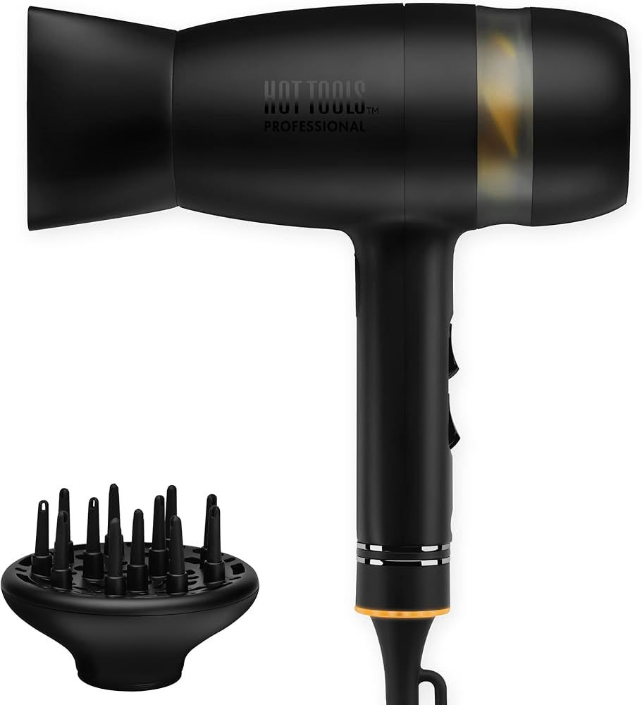 Hot Tools Pro Artist Black Gold Quietair Power Dryer | Powerful Zen Drying Experience | Amazon (US)