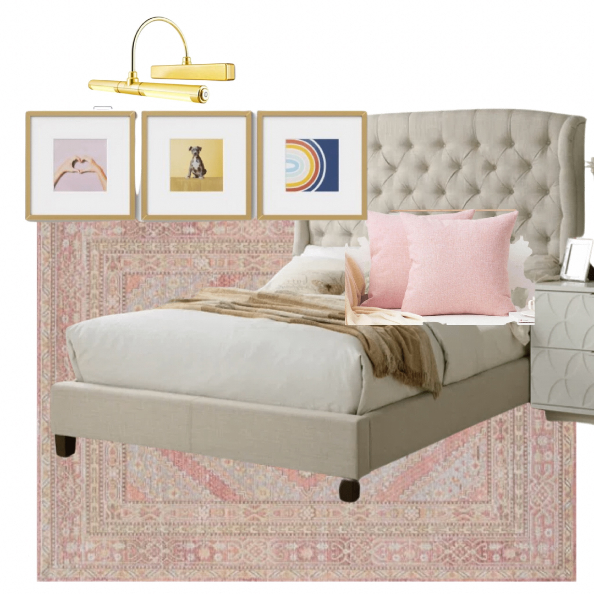 Pink bedroom + the best mattress for so cheap!

Bedroom, bed, furniture, gallery wall, gold, pink, pink pillows, amazon home, tufted bed, headboard, home design, home interiors, picture light, pink rug, large rug, cheap rug, mattress, memory foam

#LTKsalealert #LTKhome #LTKunder100