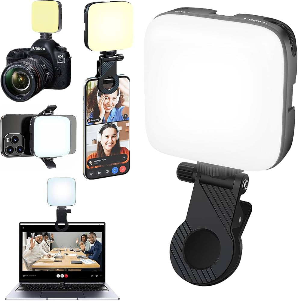 Selfie Light, LED Phone Light Clip with 3 Adjusted Light Modes, 3000K-9900K Video Light for Phone... | Amazon (US)