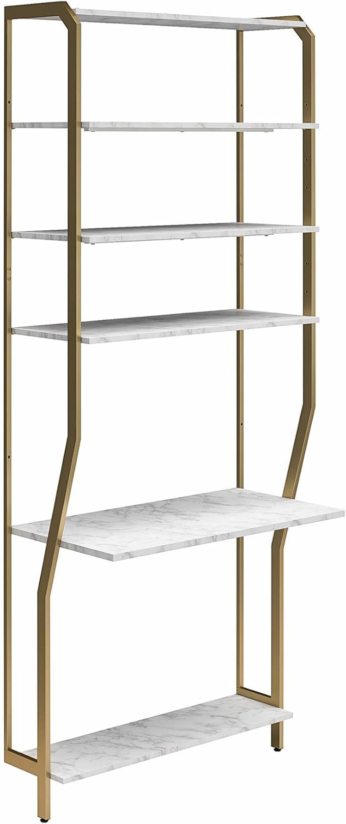 CosmoLiving Gwyneth Closet - Vanity, White Marble | Amazon (US)