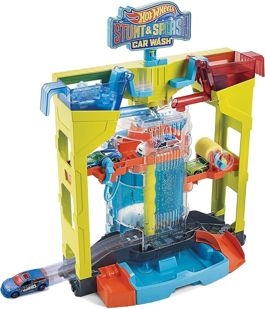 Hot Wheels Mattel Stunt & Splash Car Wash Playset | Amazon (US)
