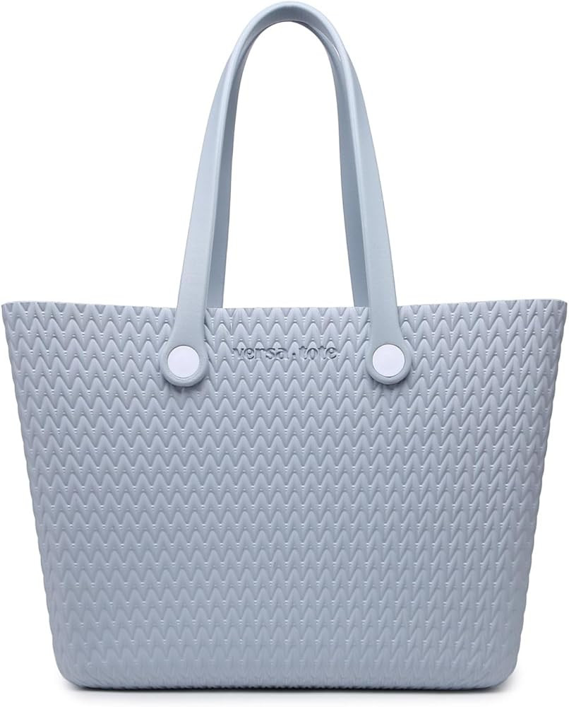CARRIE All Textured Large Rubber Beach Bag Lightweight Waterproof Washable Durable Travel Tote fo... | Amazon (US)